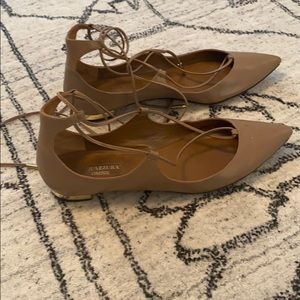 Aquazurra lace up flat